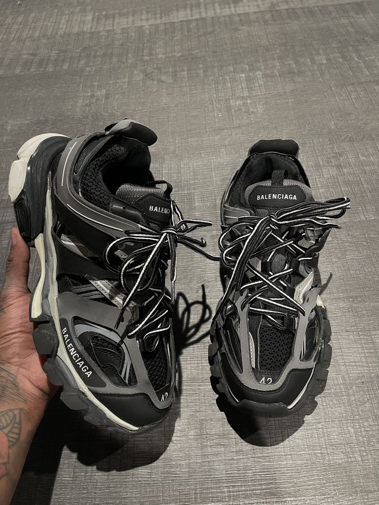 Balenciaga Track Black/Grey Size 42