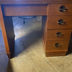 Vintage Sewing Machine Black Necchi BU Nova In Desk