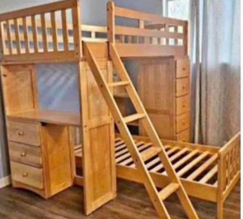 Bunk Bed With Desk 