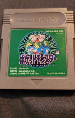 Nintendo Game Boy Pocket Monsters Green Game Cartridge