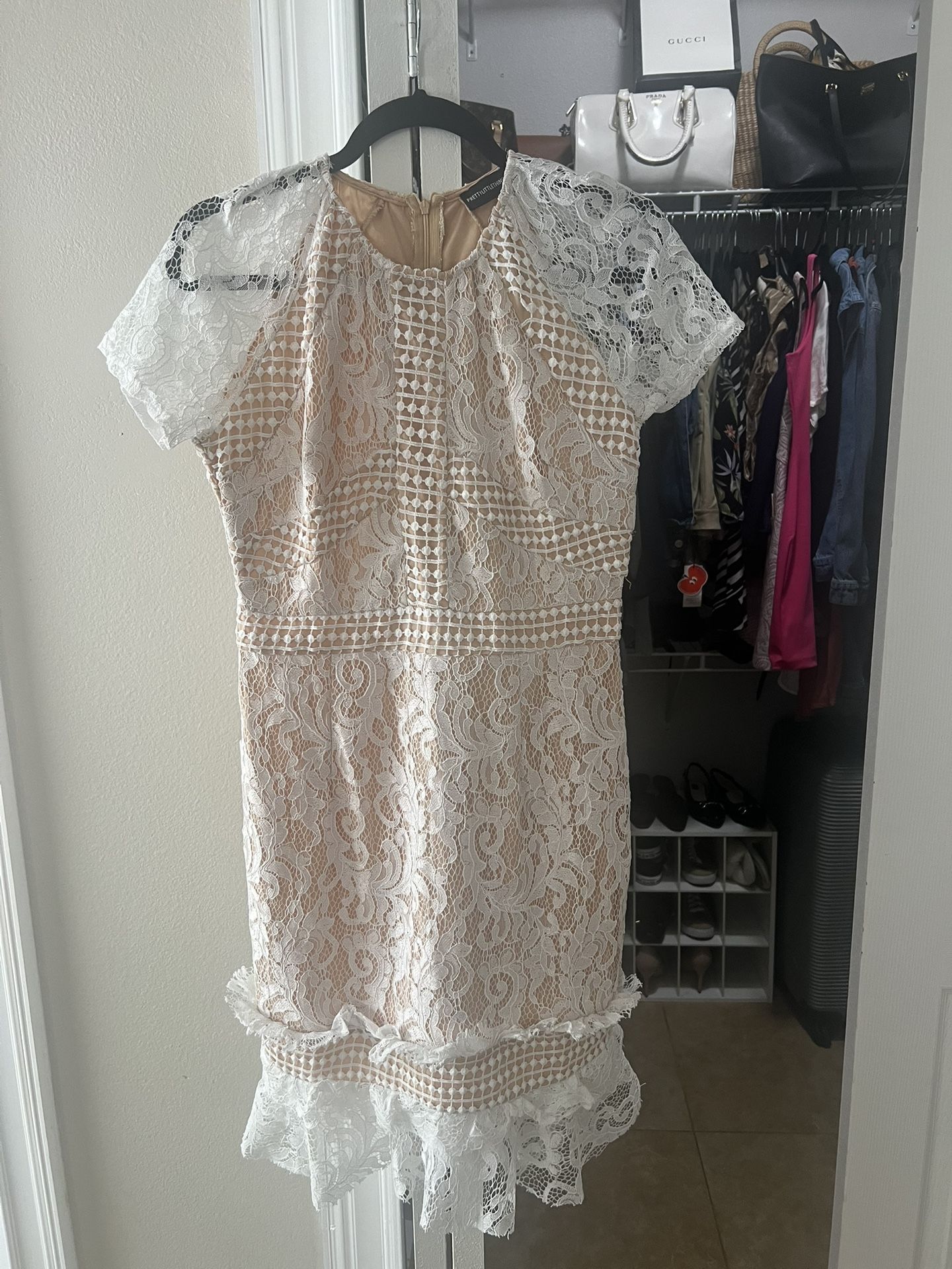 White Ivory Lace Dress