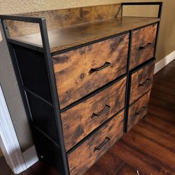 Six Drawer Storage Dresser