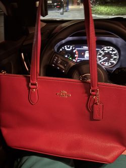 Red Coach Bag
