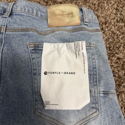 Purple jeans