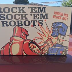 Rock 'Em Sock 'Em Robots Game by Mattel
