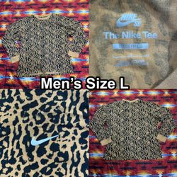 Nike SB Animal Cheetah Print Long Sleeve T-Shirt DV9148-722 Men’s Size Large