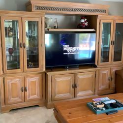 Wall Unit And TV Combo