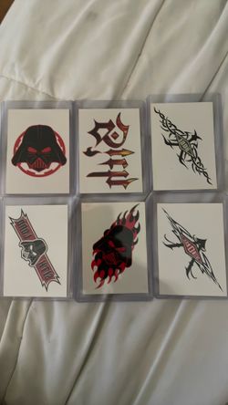 Star Wars temporary tattoos Topps cards