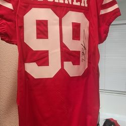 DeForest Buckner 49ers signed autograph AUTHENTIC NFL GAME JERSEY