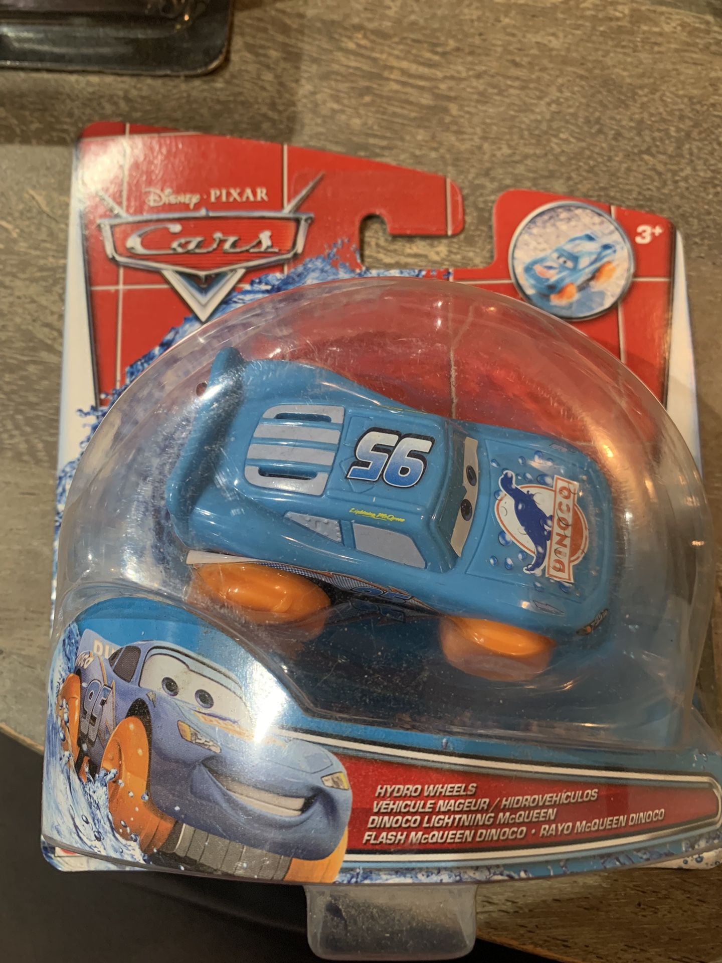 Disney Pixar Cars Hydro Wheels Dinoco Lightning McQueen *Rare