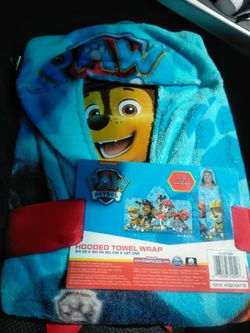 Paw Patrol hooded towel