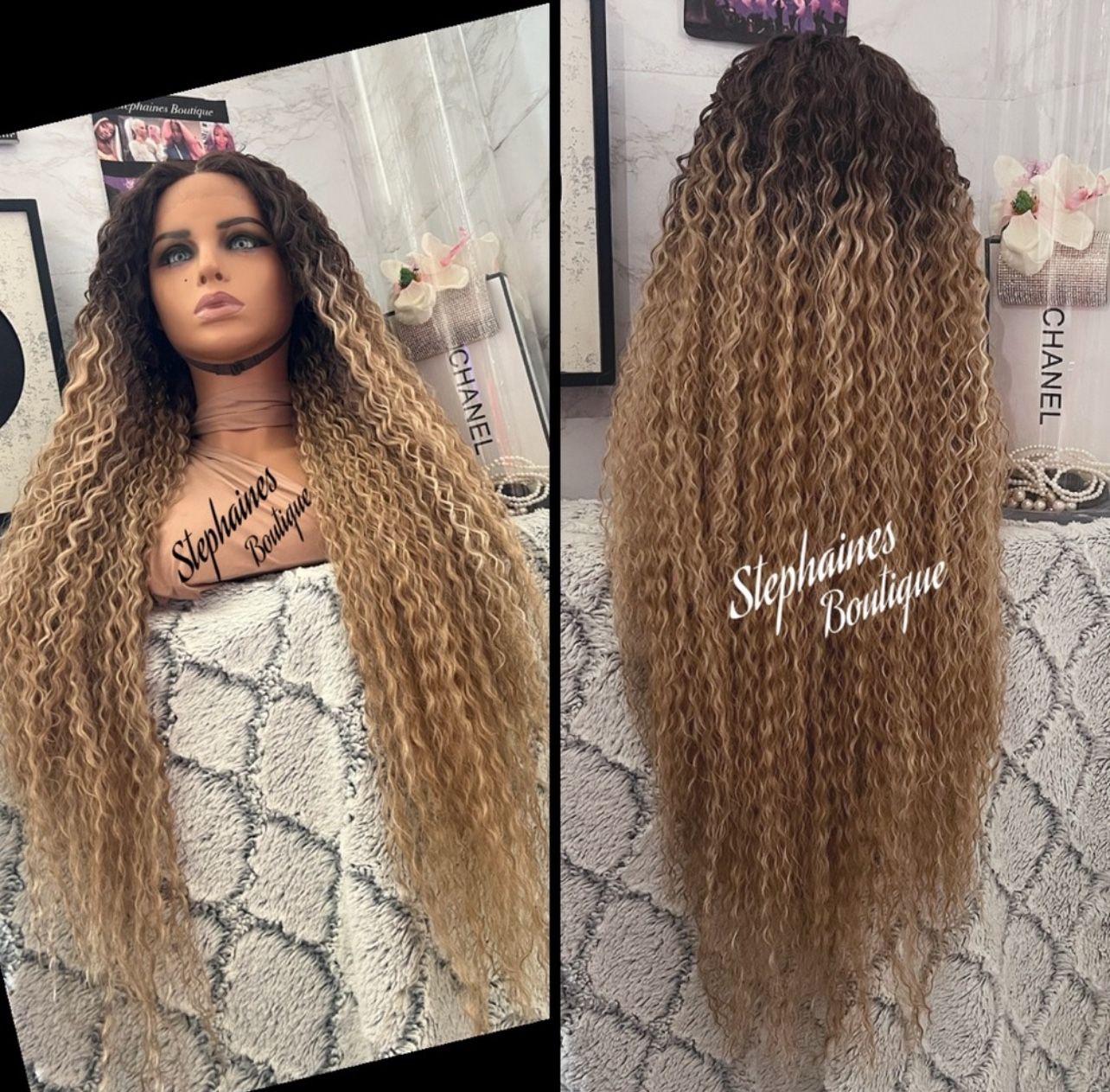 Human Hair Blended Lace Front Wig