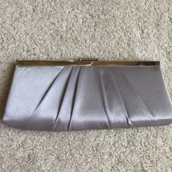 Silver Evening Clutch Handbag