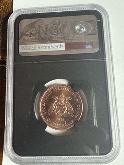 Ascension Island Quarter Dollar NGC Slabbed Coin