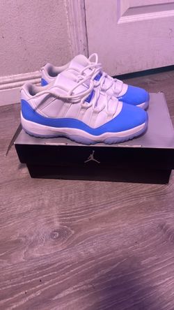Air Jordan 11 Retro Low White Blue Sneakers