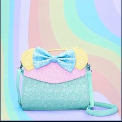 Loungefly Pastel Sequin Minnie Crossbody Limited Edition