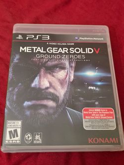 Metal Gear Solid V Ground Zeroes PS3