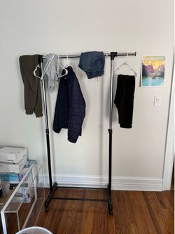 Rolling Mobile Clothes Rack