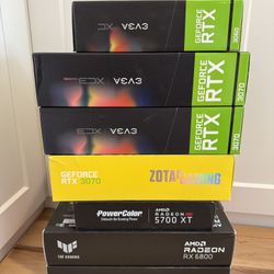 Nvidia and AMD Graphics Cards GPU