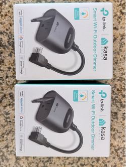 Two TP-Link Kasa Smart Wi-Fi Outdoor Dimmers