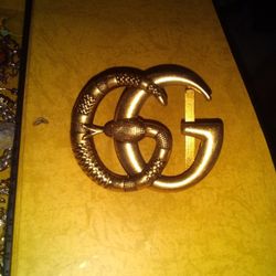 Gucci Double G Serpent Belt Buckle Men's