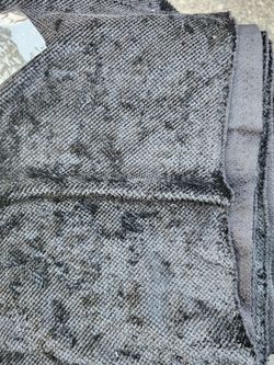 Gray Black Textured Apparel Fabric for Sewing 5 x 15 Ft