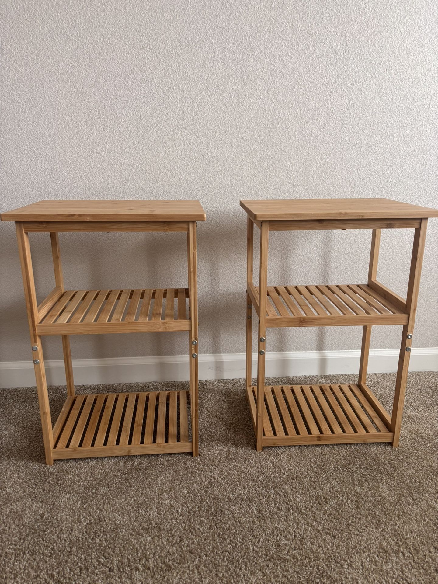 Bamboo Bedside Tables 