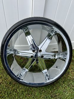 (4) 24inch Milani Rims And Tires