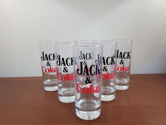 Set of six vintage glasses