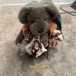 Boyds Bears NOAH & FRIENDS #900100 Plush Millennium LE Noah w/Animals 🦒🐘🦧