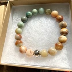 DeMarcus Alexan 10mm Mixed Stone Bead Bracelet