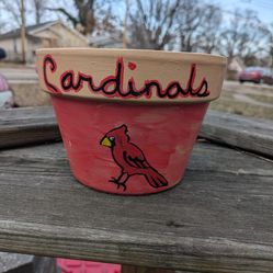 Cardinals Flower Pot