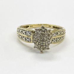 14K Yellow Gold Diamond Ring