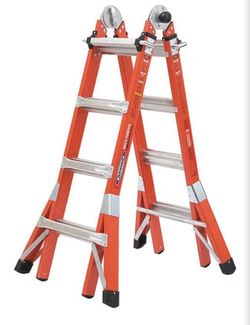 Werner Multi-Purpose Fiberglass 18 ft Reach Height Pro Ladder | Like New!