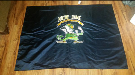 Notre Dame Fighting Irish embroidered banner