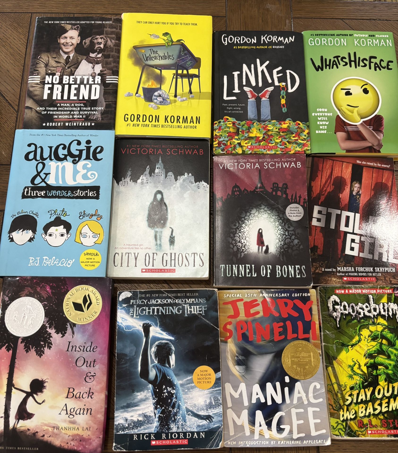 Set of 12 childrens books- about 7th grade level