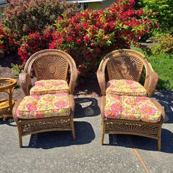 Pier One Azteca Wicker Chair Set