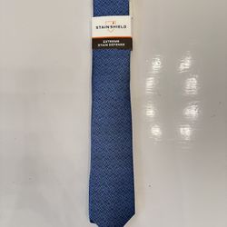 🔥NEW🔥 VAN HEUSEN Stain Shield Defense Men's Blue Tie