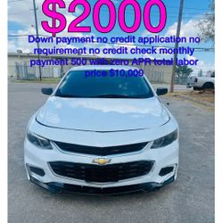 2018 Chevy Malibu No Credit Application No Requirement