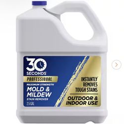 30 Seconds Professional Outdoor Cleaner 2.5 Gal - New in Jug - Mold/Mildew/Stain Remover