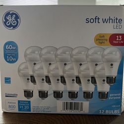 GE LED BULB A19 (12 Pack)