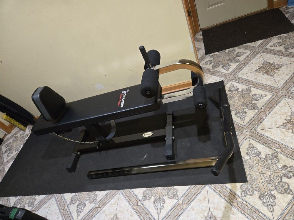 Ironmaster Superbench With Situps Attachment And Pull-ups Attachment--