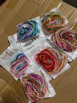 225pcs colorful rice beaded bracelets