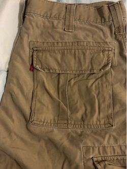 Levi khaki cargo shorts.  Size 36