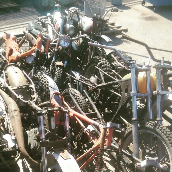 Tons of vintage jap motorcycle parts for sale to much to show for Sale