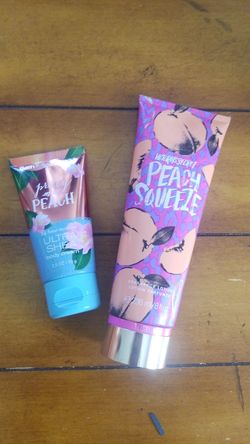 New Victoria's Secret and bath & body works peach lotion set body cream beauty lot