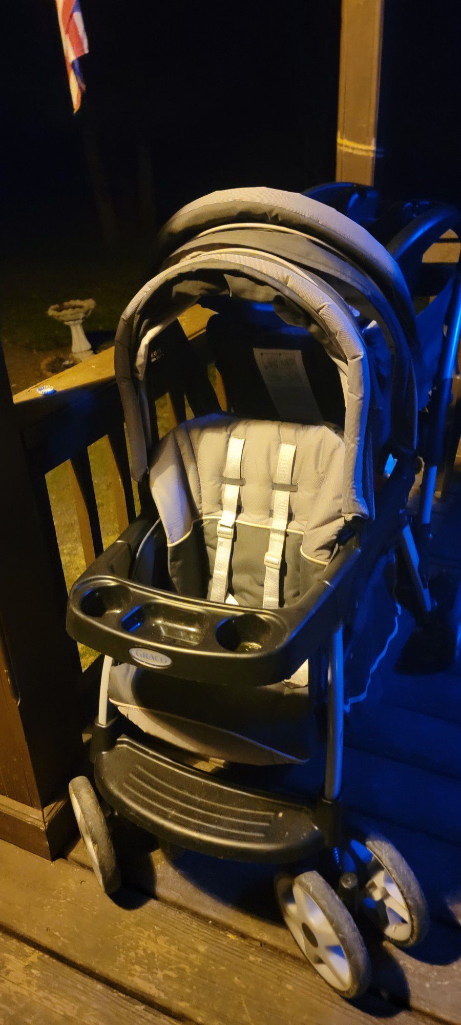 Car Seat With Base && Double Stroller 