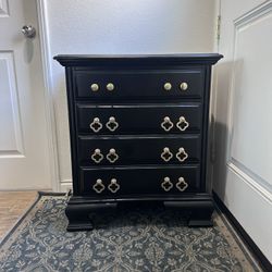 Xl Black Nightstand