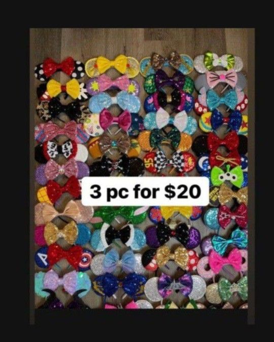 Whole12Pc X Princess Ears, Mickey Minnie Ears, headband, Star Ears Animal Kingdoms Princess Toy Story Magic Castle Star Wars Headband HANDMADE