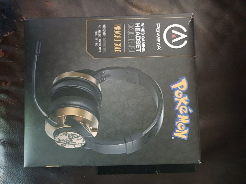 POKÉMON PIKACHU GOLD WIRED GAMING HEADSET